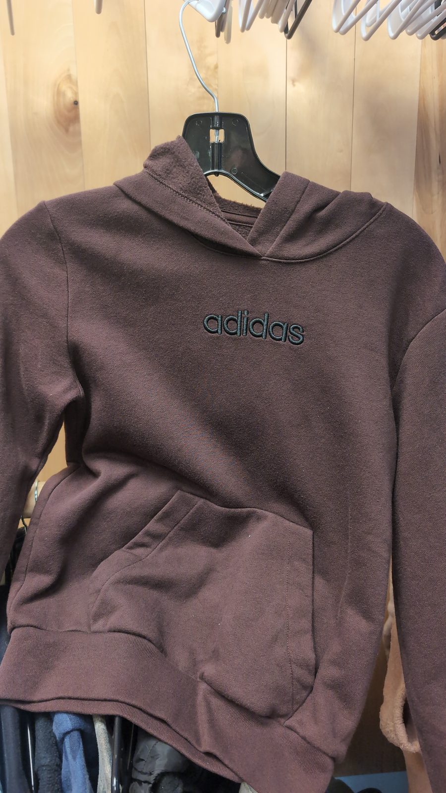 Brown Adidas hoodie
